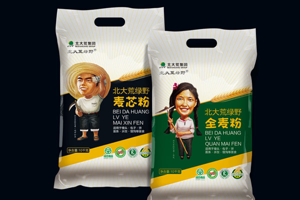北大荒面粉包装设计
