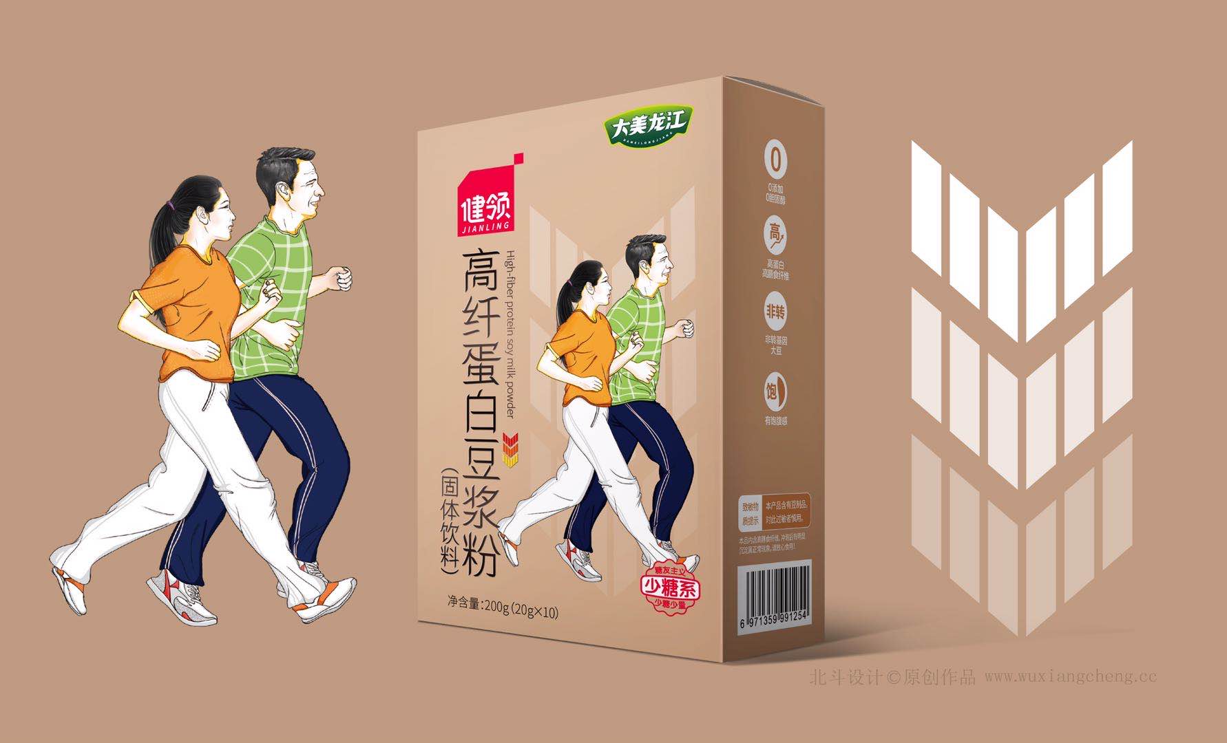 老年型豆浆粉包装设计