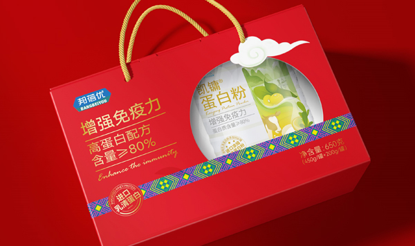 邦蓓优蛋白粉礼盒包装设计x世俱杯app官方 